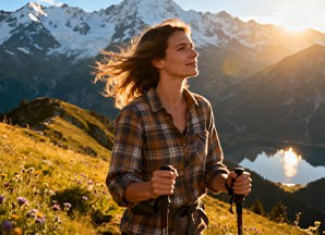 Man cycling on paved surface with lines